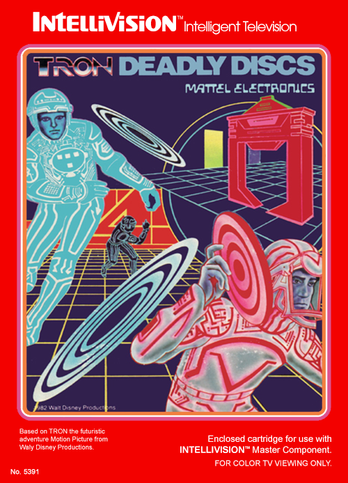 Tron Deadly Discs box art for Intellivision